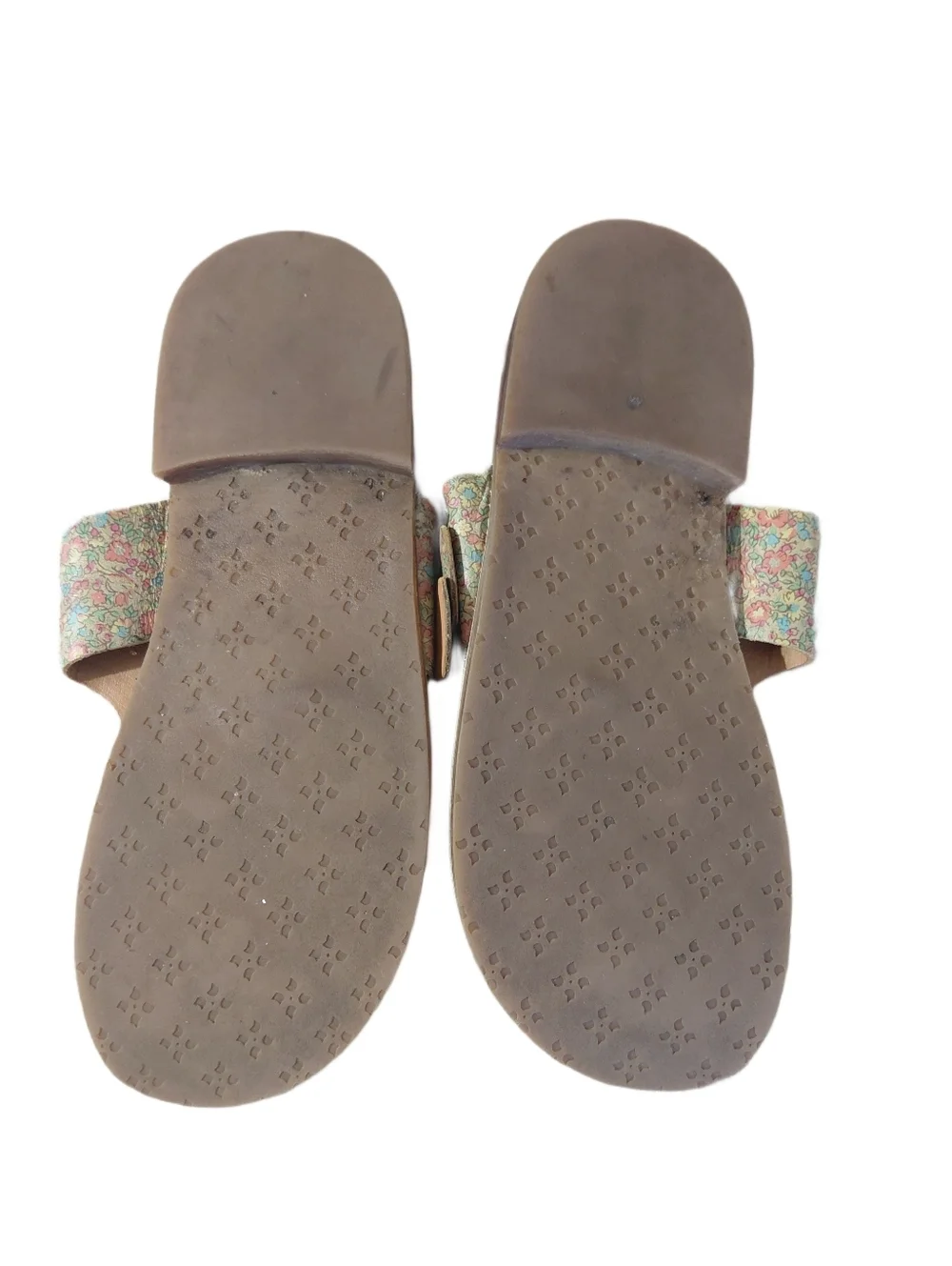 Patricia Nash Multicolor Floral Leather Thong Sandals Size 8.5